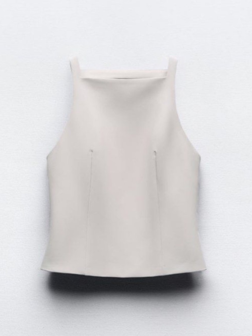 Zara Open Back Structured Top Like New